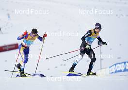 28.02.2021, Oberstdorf, Germany (GER): Raul Mihai Popa (ROU), Jongwon Jeong (KOR) - FIS nordic world ski championships cross-country, team sprint, Oberstdorf (GER). www.nordicfocus.com. © Modica/NordicFocus. Every downloaded picture is fee-liable.