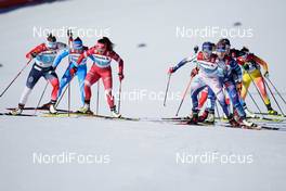 28.02.2021, Oberstdorf, Germany (GER): Maiken Caspersen Falla (NOR), Natalia Nepryaeva (RSF), Jonna Sundling (SWE), (l-r)  - FIS nordic world ski championships cross-country, team sprint, Oberstdorf (GER). www.nordicfocus.com. © Modica/NordicFocus. Every downloaded picture is fee-liable.