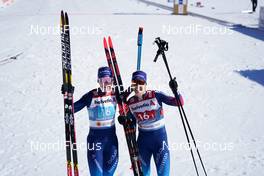 28.02.2021, Oberstdorf, Germany (GER): Nadine Faehndrich (SUI), Laurien Van Der Graaff (SUI), (l-r)  - FIS nordic world ski championships cross-country, team sprint, Oberstdorf (GER). www.nordicfocus.com. © Thibaut/NordicFocus. Every downloaded picture is fee-liable.