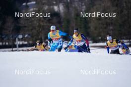 28.02.2021, Oberstdorf, Germany (GER): Lucas Chanavat (FRA), Jovian Hediger (SUI), (l-r)  - FIS nordic world ski championships cross-country, team sprint, Oberstdorf (GER). www.nordicfocus.com. © Thibaut/NordicFocus. Every downloaded picture is fee-liable.