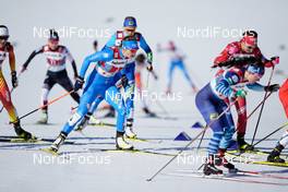 28.02.2021, Oberstdorf, Germany (GER): Lucia Scardoni (ITA), Krista Parmakoski (FIN), (l-r)  - FIS nordic world ski championships cross-country, team sprint, Oberstdorf (GER). www.nordicfocus.com. © Modica/NordicFocus. Every downloaded picture is fee-liable.