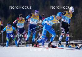 28.02.2021, Oberstdorf, Germany (GER): Roman Furger (SUI), Federico Pellegrino (ITA), Michal Novak (CZE), (l-r)  - FIS nordic world ski championships cross-country, team sprint, Oberstdorf (GER). www.nordicfocus.com. © Thibaut/NordicFocus. Every downloaded picture is fee-liable.