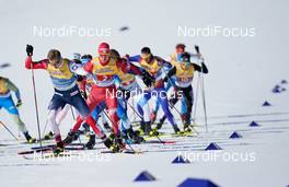 28.02.2021, Oberstdorf, Germany (GER): Erik Valnes (NOR), Alexander Bolshunov (RSF), (l-r)  - FIS nordic world ski championships cross-country, team sprint, Oberstdorf (GER). www.nordicfocus.com. © Modica/NordicFocus. Every downloaded picture is fee-liable.