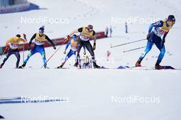 28.02.2021, Oberstdorf, Germany (GER): Mika Vermeulen (AUT), Jovian Hediger (SUI), (l-r)  - FIS nordic world ski championships cross-country, team sprint, Oberstdorf (GER). www.nordicfocus.com. © Thibaut/NordicFocus. Every downloaded picture is fee-liable.