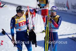 28.02.2021, Oberstdorf, Germany (GER): Jovian Hediger (SUI), Roman Furger (SUI) - FIS nordic world ski championships cross-country, team sprint, Oberstdorf (GER). www.nordicfocus.com. © Thibaut/NordicFocus. Every downloaded picture is fee-liable.