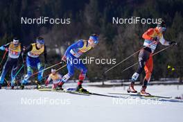 28.02.2021, Oberstdorf, Germany (GER): Snorri Eythor Einarsson (ISL), Modestas Vaiciulis (LTU), (l-r)  - FIS nordic world ski championships cross-country, team sprint, Oberstdorf (GER). www.nordicfocus.com. © Thibaut/NordicFocus. Every downloaded picture is fee-liable.