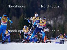 28.02.2021, Oberstdorf, Germany (GER): Francesco De Fabiani (ITA), Jovian Hediger (SUI), (l-r)  - FIS nordic world ski championships cross-country, team sprint, Oberstdorf (GER). www.nordicfocus.com. © Thibaut/NordicFocus. Every downloaded picture is fee-liable.