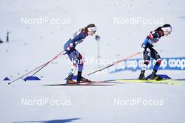 28.02.2021, Oberstdorf, Germany (GER): Rosie Brennan (USA), Katerina Razymova (CZE), (l-r)  - FIS nordic world ski championships cross-country, team sprint, Oberstdorf (GER). www.nordicfocus.com. © Modica/NordicFocus. Every downloaded picture is fee-liable.