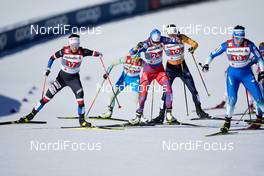 28.02.2021, Oberstdorf, Germany (GER): Katerina Razymova (CZE), Alena Prochazkova (SVK), Victoria Carl (GER), Eva Urevc (SLO), (l-r)  - FIS nordic world ski championships cross-country, team sprint, Oberstdorf (GER). www.nordicfocus.com. © Thibaut/NordicFocus. Every downloaded picture is fee-liable.
