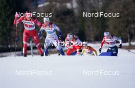 28.02.2021, Oberstdorf, Germany (GER): Yulia Stupak (RSF), Maja Dahlqvist (SWE), (l-r)  - FIS nordic world ski championships cross-country, team sprint, Oberstdorf (GER). www.nordicfocus.com. © Modica/NordicFocus. Every downloaded picture is fee-liable.