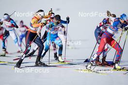 28.02.2021, Oberstdorf, Germany (GER): Victoria Carl (GER), Flora Dolci (FRA), (l-r)  - FIS nordic world ski championships cross-country, team sprint, Oberstdorf (GER). www.nordicfocus.com. © Thibaut/NordicFocus. Every downloaded picture is fee-liable.