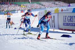 28.02.2021, Oberstdorf, Germany (GER): Jasmi Joensuu (FIN), Nadine Faehndrich (SUI), (l-r)  - FIS nordic world ski championships cross-country, team sprint, Oberstdorf (GER). www.nordicfocus.com. © Thibaut/NordicFocus. Every downloaded picture is fee-liable.