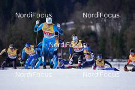 28.02.2021, Oberstdorf, Germany (GER): Lucas Chanavat (FRA) - FIS nordic world ski championships cross-country, team sprint, Oberstdorf (GER). www.nordicfocus.com. © Thibaut/NordicFocus. Every downloaded picture is fee-liable.