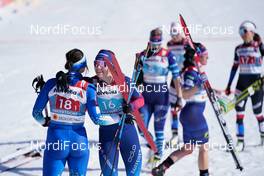 28.02.2021, Oberstdorf, Germany (GER): Eva Urevc (SLO), Nadine Faehndrich (SUI), (l-r)  - FIS nordic world ski championships cross-country, team sprint, Oberstdorf (GER). www.nordicfocus.com. © Thibaut/NordicFocus. Every downloaded picture is fee-liable.