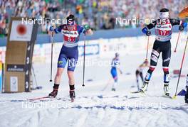 28.02.2021, Oberstdorf, Germany (GER): Krista Parmakoski (FIN), Katerina Razymova (CZE), (l-r)  - FIS nordic world ski championships cross-country, team sprint, Oberstdorf (GER). www.nordicfocus.com. © Thibaut/NordicFocus. Every downloaded picture is fee-liable.