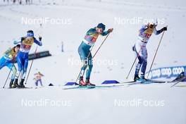 28.02.2021, Oberstdorf, Germany (GER): Vili Crv (SLO), Phillip Bellingham (AUS), Karl-Johan Westberg (SWE), (l-r)  - FIS nordic world ski championships cross-country, team sprint, Oberstdorf (GER). www.nordicfocus.com. © Modica/NordicFocus. Every downloaded picture is fee-liable.