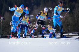 28.02.2021, Oberstdorf, Germany (GER): Federico Pellegrino (ITA), Michal Novak (CZE), Richard Jouve (FRA), (l-r)  - FIS nordic world ski championships cross-country, team sprint, Oberstdorf (GER). www.nordicfocus.com. © Thibaut/NordicFocus. Every downloaded picture is fee-liable.