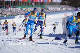 28.02.2021, Oberstdorf, Germany (GER): Federico Pellegrino (ITA), Joni Maki (FIN), (l-r)  - FIS nordic world ski championships cross-country, team sprint, Oberstdorf (GER). www.nordicfocus.com. © Thibaut/NordicFocus. Every downloaded picture is fee-liable.