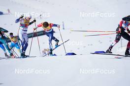 28.02.2021, Oberstdorf, Germany (GER): Karl-Johan Westberg (SWE), James Clugnet (GBR), (l-r)  - FIS nordic world ski championships cross-country, team sprint, Oberstdorf (GER). www.nordicfocus.com. © Modica/NordicFocus. Every downloaded picture is fee-liable.