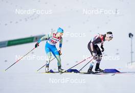28.02.2021, Oberstdorf, Germany (GER): Maryna Antsybor (UKR), Lisa Unterweger (AUT), (l-r)  - FIS nordic world ski championships cross-country, team sprint, Oberstdorf (GER). www.nordicfocus.com. © Modica/NordicFocus. Every downloaded picture is fee-liable.