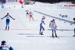 28.02.2021, Oberstdorf, Germany (GER): Nadine Faehndrich (SUI), Maja Dahlqvist (SWE), Jonna Sundling (SWE), (l-r)  - FIS nordic world ski championships cross-country, team sprint, Oberstdorf (GER). www.nordicfocus.com. © Thibaut/NordicFocus. Every downloaded picture is fee-liable.