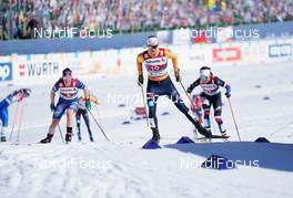 28.02.2021, Oberstdorf, Germany (GER): Krista Parmakoski (FIN), Victoria Carl (GER), (l-r)  - FIS nordic world ski championships cross-country, team sprint, Oberstdorf (GER). www.nordicfocus.com. © Thibaut/NordicFocus. Every downloaded picture is fee-liable.