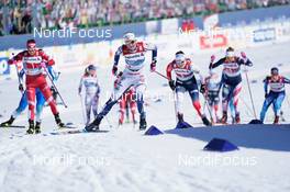 28.02.2021, Oberstdorf, Germany (GER): Yulia Stupak (RSF), Maja Dahlqvist (SWE), Tiril Udnes Weng (NOR), (l-r)  - FIS nordic world ski championships cross-country, team sprint, Oberstdorf (GER). www.nordicfocus.com. © Thibaut/NordicFocus. Every downloaded picture is fee-liable.