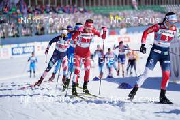 28.02.2021, Oberstdorf, Germany (GER): Yulia Stupak (RSF), Tiril Udnes Weng (NOR), (l-r)  - FIS nordic world ski championships cross-country, team sprint, Oberstdorf (GER). www.nordicfocus.com. © Thibaut/NordicFocus. Every downloaded picture is fee-liable.