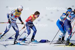 28.02.2021, Oberstdorf, Germany (GER): Karl-Johan Westberg (SWE), James Clugnet (GBR), (l-r)  - FIS nordic world ski championships cross-country, team sprint, Oberstdorf (GER). www.nordicfocus.com. © Modica/NordicFocus. Every downloaded picture is fee-liable.