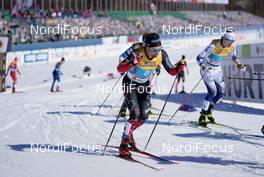 28.02.2021, Oberstdorf, Germany (GER): Graham Ritchie (CAN), Oskar Svensson (SWE), (l-r)  - FIS nordic world ski championships cross-country, team sprint, Oberstdorf (GER). www.nordicfocus.com. © Thibaut/NordicFocus. Every downloaded picture is fee-liable.