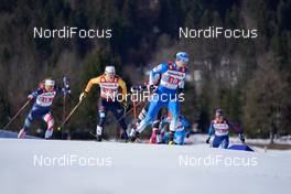 28.02.2021, Oberstdorf, Germany (GER): Katerina Razymova (CZE), Alena Prochazkova (SVK), Victoria Carl (GER), Eva Urevc (SLO), (l-r)  - FIS nordic world ski championships cross-country, team sprint, Oberstdorf (GER). www.nordicfocus.com. © Thibaut/NordicFocus. Every downloaded picture is fee-liable.