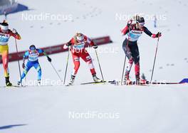 28.02.2021, Oberstdorf, Germany (GER): Monika Skinder (POL), Maya Macisaac-Jones (CAN), (l-r)  - FIS nordic world ski championships cross-country, team sprint, Oberstdorf (GER). www.nordicfocus.com. © Modica/NordicFocus. Every downloaded picture is fee-liable.