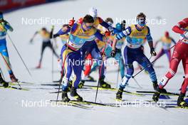 28.02.2021, Oberstdorf, Germany (GER): Raul Mihai Popa (ROU), Joni Maki (FIN), (l-r)  - FIS nordic world ski championships cross-country, team sprint, Oberstdorf (GER). www.nordicfocus.com. © Modica/NordicFocus. Every downloaded picture is fee-liable.