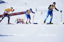 28.02.2021, Oberstdorf, Germany (GER): Janosch Brugger (GER), Snorri Eythor Einarsson (ISL), Olzhas Klimin (KAZ), (l-r)  - FIS nordic world ski championships cross-country, team sprint, Oberstdorf (GER). www.nordicfocus.com. © Thibaut/NordicFocus. Every downloaded picture is fee-liable.