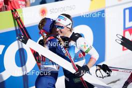 28.02.2021, Oberstdorf, Germany (GER): Laurien Van Der Graaff (SUI), Tiril Udnes Weng (NOR), (l-r)  - FIS nordic world ski championships cross-country, team sprint, Oberstdorf (GER). www.nordicfocus.com. © Thibaut/NordicFocus. Every downloaded picture is fee-liable.