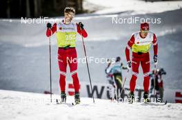 24.02.2021, Oberstdorf, Germany (GER): Sergey Ustiugov (RUS), Gleb Retyvik (RUS), (l-r)  - FIS nordic world ski championships cross-country, training, Oberstdorf (GER). www.nordicfocus.com. © Modica/NordicFocus. Every downloaded picture is fee-liable.