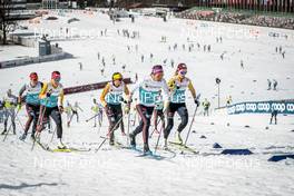 24.02.2021, Oberstdorf, Germany (GER): Sophie Krehl (GER), Laura Gimmler (GER), Katharina Hennig (GER), Coletta Rydzek (GER), (l-r)  - FIS nordic world ski championships cross-country, training, Oberstdorf (GER). www.nordicfocus.com. © Modica/NordicFocus. Every downloaded picture is fee-liable.