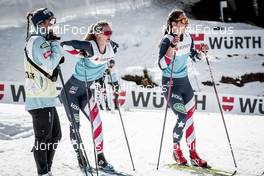 24.02.2021, Oberstdorf, Germany (GER): Jessica Diggins (USA), Julia Kern (USA), (l-r)  - FIS nordic world ski championships cross-country, training, Oberstdorf (GER). www.nordicfocus.com. © Modica/NordicFocus. Every downloaded picture is fee-liable.