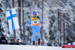 27.11.2021, Ruka, Finland (FIN): Federico Pellegrino (ITA) - FIS world cup cross-country, 15km men, Ruka (FIN). www.nordicfocus.com. © Thibaut/NordicFocus. Every downloaded picture is fee-liable.