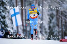 27.11.2021, Ruka, Finland (FIN): Federico Pellegrino (ITA) - FIS world cup cross-country, 15km men, Ruka (FIN). www.nordicfocus.com. © Thibaut/NordicFocus. Every downloaded picture is fee-liable.