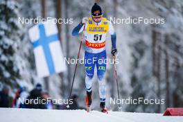 27.11.2021, Ruka, Finland (FIN): Juuso Haarala (FIN) - FIS world cup cross-country, 15km men, Ruka (FIN). www.nordicfocus.com. © Thibaut/NordicFocus. Every downloaded picture is fee-liable.
