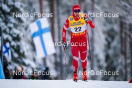 27.11.2021, Ruka, Finland (FIN): Alexander Bessmertnykh (RUS) - FIS world cup cross-country, 15km men, Ruka (FIN). www.nordicfocus.com. © Thibaut/NordicFocus. Every downloaded picture is fee-liable.