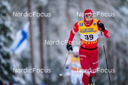 27.11.2021, Ruka, Finland (FIN): Andrey Larkov (RUS) - FIS world cup cross-country, 15km men, Ruka (FIN). www.nordicfocus.com. © Thibaut/NordicFocus. Every downloaded picture is fee-liable.