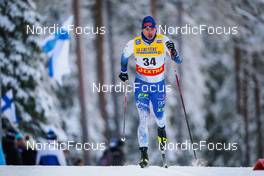 27.11.2021, Ruka, Finland (FIN): Perttu Hyvarinen (FIN) - FIS world cup cross-country, 15km men, Ruka (FIN). www.nordicfocus.com. © Thibaut/NordicFocus. Every downloaded picture is fee-liable.