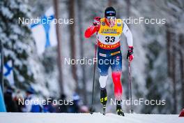 27.11.2021, Ruka, Finland (FIN): Erik Valnes (NOR) - FIS world cup cross-country, 15km men, Ruka (FIN). www.nordicfocus.com. © Thibaut/NordicFocus. Every downloaded picture is fee-liable.