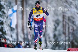 27.11.2021, Ruka, Finland (FIN): Luke Jager (USA) - FIS world cup cross-country, 15km men, Ruka (FIN). www.nordicfocus.com. © Thibaut/NordicFocus. Every downloaded picture is fee-liable.