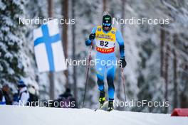 27.11.2021, Ruka, Finland (FIN): Lucas Chanavat (FRA) - FIS world cup cross-country, 15km men, Ruka (FIN). www.nordicfocus.com. © Thibaut/NordicFocus. Every downloaded picture is fee-liable.