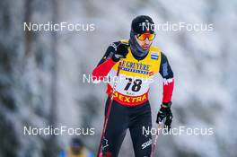 27.11.2021, Ruka, Finland (FIN): Olivier Leveille (CAN) - FIS world cup cross-country, 15km men, Ruka (FIN). www.nordicfocus.com. © Thibaut/NordicFocus. Every downloaded picture is fee-liable.