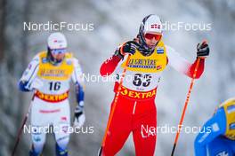 27.11.2021, Ruka, Finland (FIN): Fredrik Andersson (SWE), Raimo Vigants (LAT), (l-r)  - FIS world cup cross-country, 15km men, Ruka (FIN). www.nordicfocus.com. © Thibaut/NordicFocus. Every downloaded picture is fee-liable.