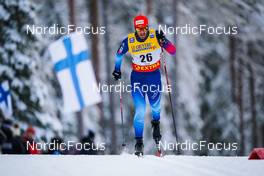 27.11.2021, Ruka, Finland (FIN): Jonas Baumann (SUI) - FIS world cup cross-country, 15km men, Ruka (FIN). www.nordicfocus.com. © Thibaut/NordicFocus. Every downloaded picture is fee-liable.